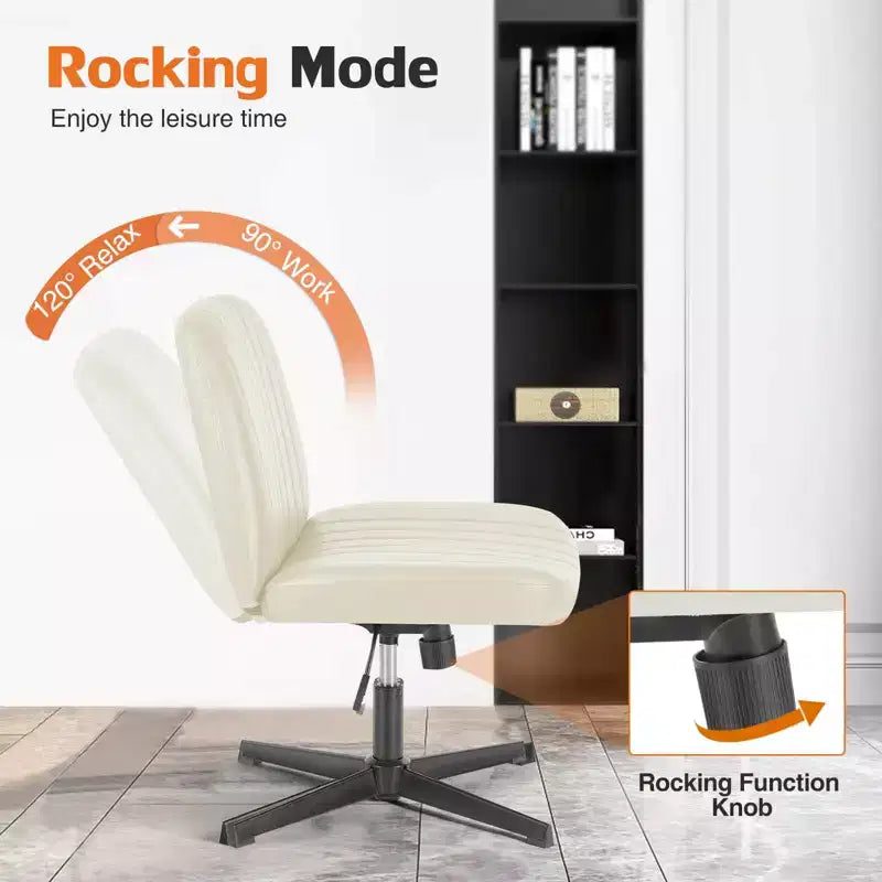 Chaise MAYEERTY ergonomique à siège large avec coussin moelleux en éponge haute densité