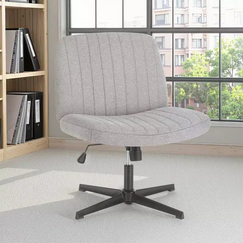 Chaise MAYEERTY ergonomique à siège large avec coussin moelleux en éponge haute densité