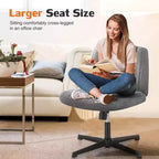 Chaise MAYEERTY ergonomique à siège large avec coussin moelleux en éponge haute densité