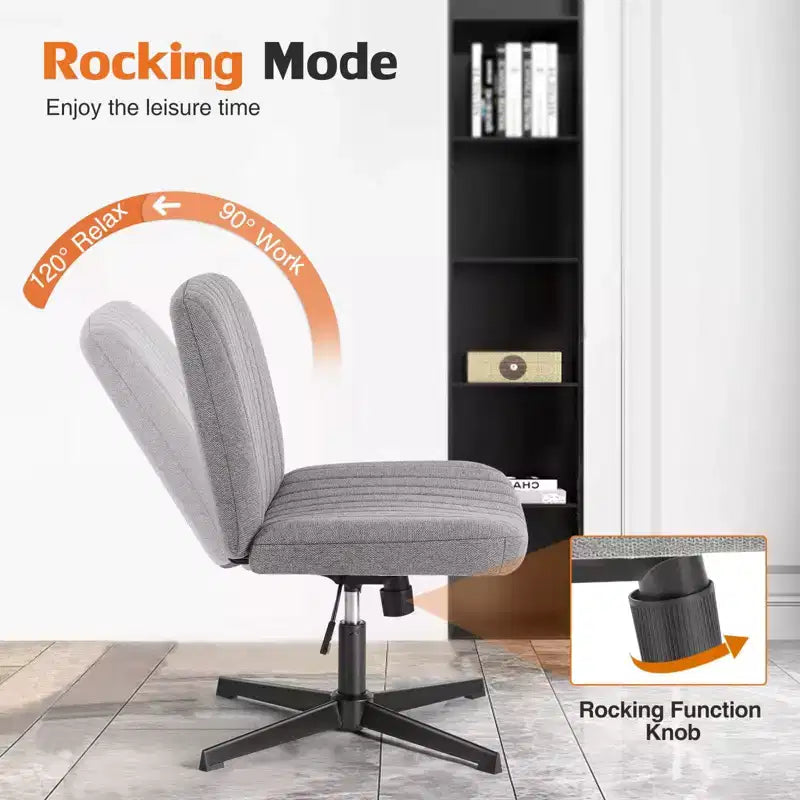 Chaise MAYEERTY ergonomique à siège large avec coussin moelleux en éponge haute densité