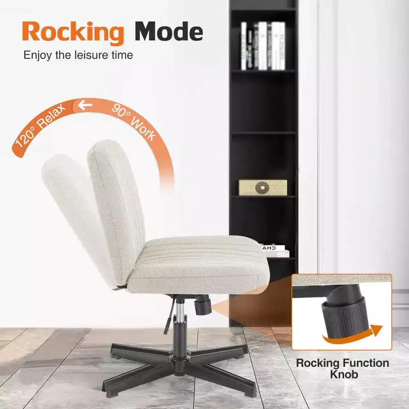 Chaise MAYEERTY ergonomique à siège large avec coussin moelleux en éponge haute densité