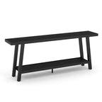 Extra Long Console Table for Living Room - Modern Brown Entryway Sofa Table - Sleek Rectangular Accent Furniture - Sturdy Design - 70.87 Inches