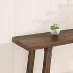 Extra Long Console Table for Living Room - Modern Brown Entryway Sofa Table - Sleek Rectangular Accent Furniture - Sturdy Design - 70.87 Inches