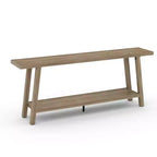 Extra Long Console Table for Living Room - Modern Brown Entryway Sofa Table - Sleek Rectangular Accent Furniture - Sturdy Design - 70.87 Inches