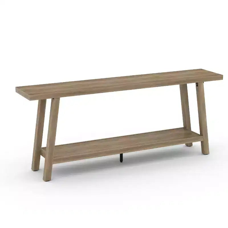 Extra Long Console Table for Living Room - Modern Brown Entryway Sofa Table - Sleek Rectangular Accent Furniture - Sturdy Design - 70.87 Inches