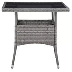 vidaXL Dining Set Gray and Brown