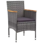 vidaXL Dining Set Gray and Brown