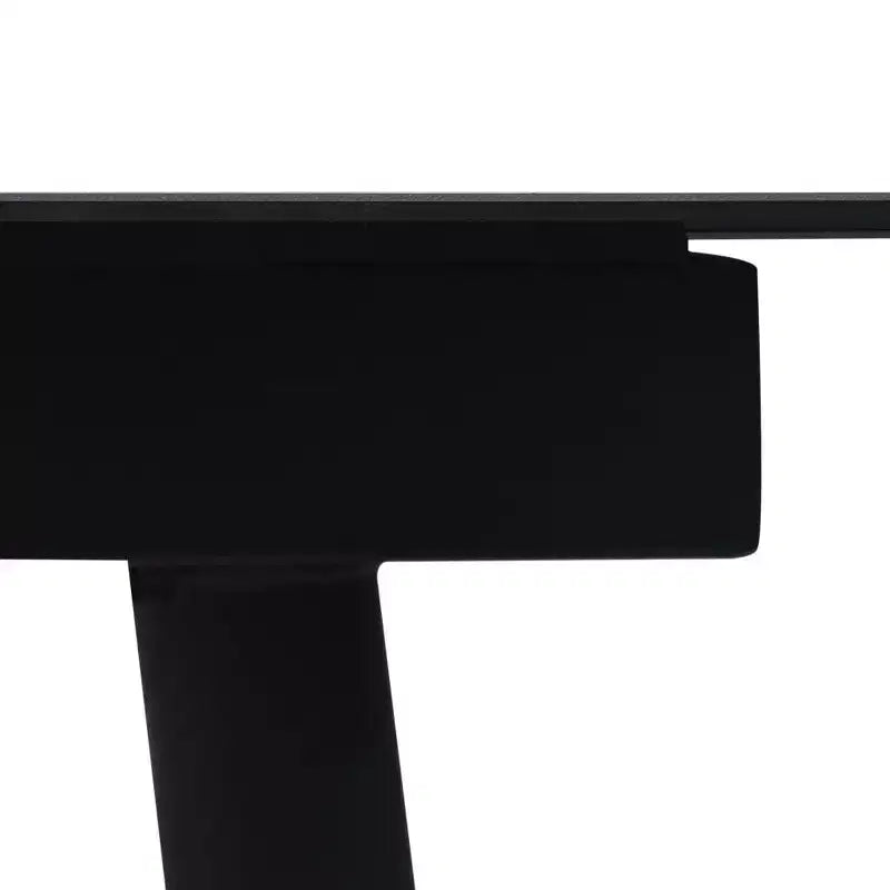 vidaXL Dining Set Black Poly rattan, powder-coated steel, glass Large