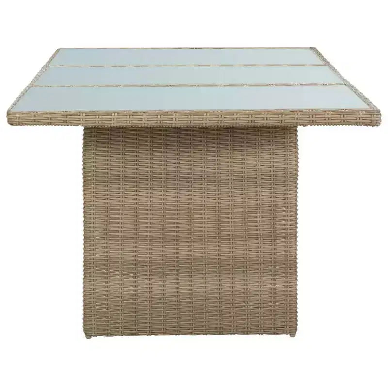 vidaXL Dining Set Brown and Dark Grey