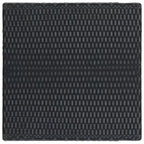 vidaXL Garden Bar Set Black PE rattan, powder-coated steel, polyester