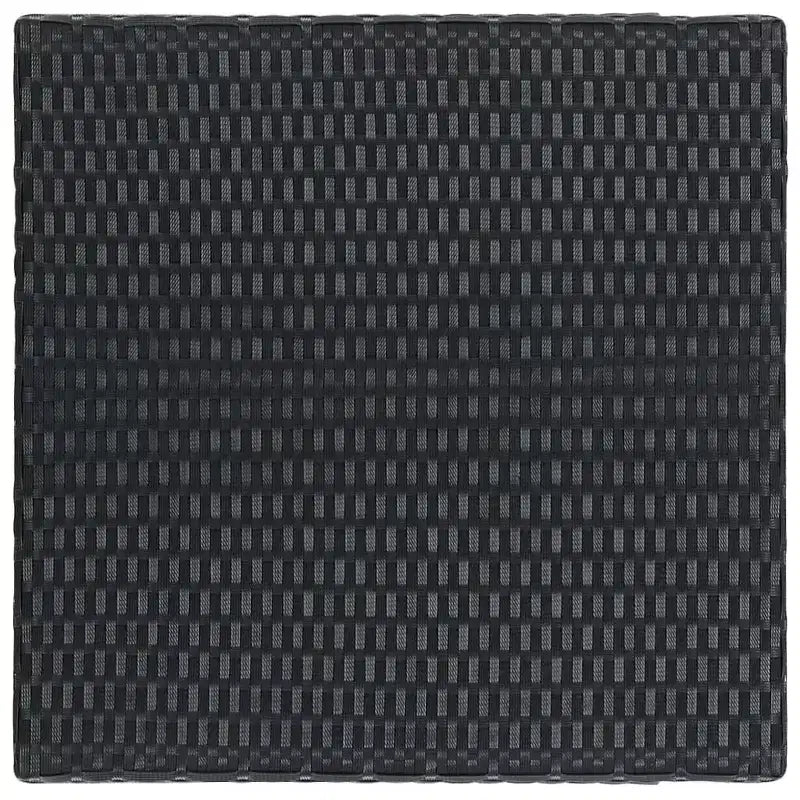 vidaXL Garden Bar Set Black PE rattan, powder-coated steel, polyester