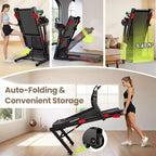 Quiet 3.5HP Brushless Treadmill with 350 lbs Capacity, Adjustable Incline & Smart App Support