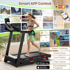 3.75HP Up to 9MPH Folding Treadmill Motorized Running Machine 105 Preset Program & LCD Display Screen