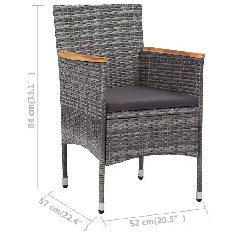 vidaXL Ensemble de salle à manger naturel