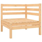 vidaXL Garden Lounge Set Natural Pine Solid Pine Wood Five-Piece Modular