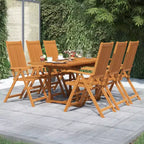 vidaXL Garden Dining Set Natural Wood Solid Acacia wood Medium