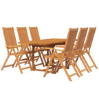 vidaXL Garden Dining Set Natural Wood Solid Acacia wood Medium