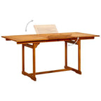 vidaXL Garden Dining Set Natural Wood Solid Acacia wood Medium