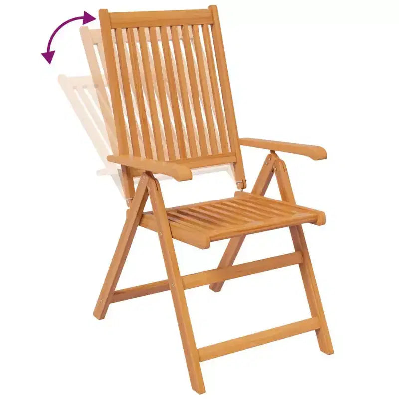 vidaXL Garden Dining Set Natural Wood Solid Acacia wood Medium