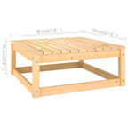 vidaXL Garden Lounge Set Natural wood and grey
