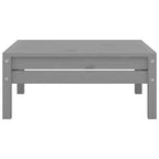 vidaXL Salon de jardin gris en pin massif Modulable moyen