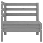 vidaXL Garden Lounge Set Grey Solid pinewood Modular Garden Lounge Set