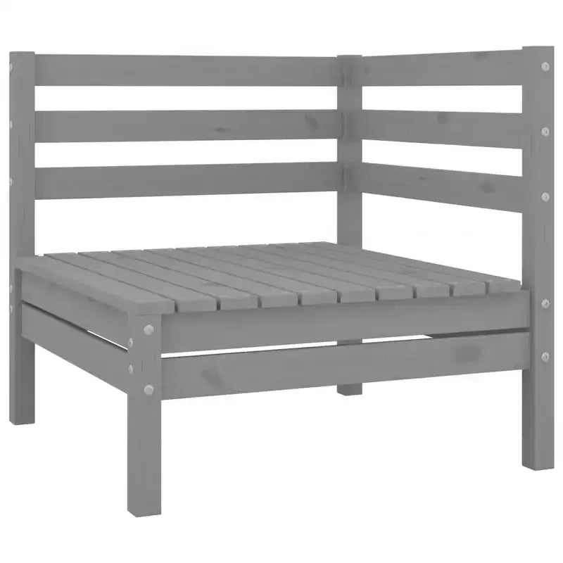 vidaXL Garden Lounge Set Grey Solid pinewood Modular Garden Lounge Set