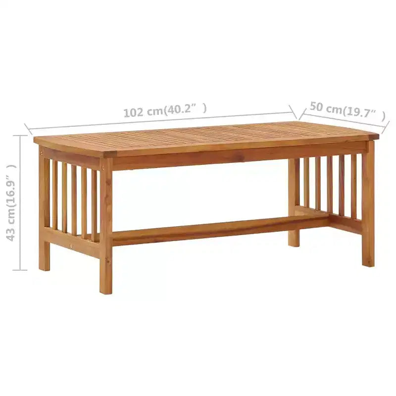 vidaXL Garden Lounge Set Brown Solid acacia wood Medium Durable