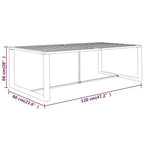 vidaXL Salon de jardin anthracite en aluminium grand modulable