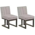 Costway 2/4PCS Wooden Dining Chairs Modern Farmhouse Fabric Upholstered Kitchen Chairs Beige + Gray/Walnut