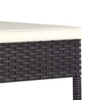vidaXL Dining Set Poly rattan Durable Dining Set Rectangular