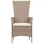 vidaXL Dining Set natural wood tone