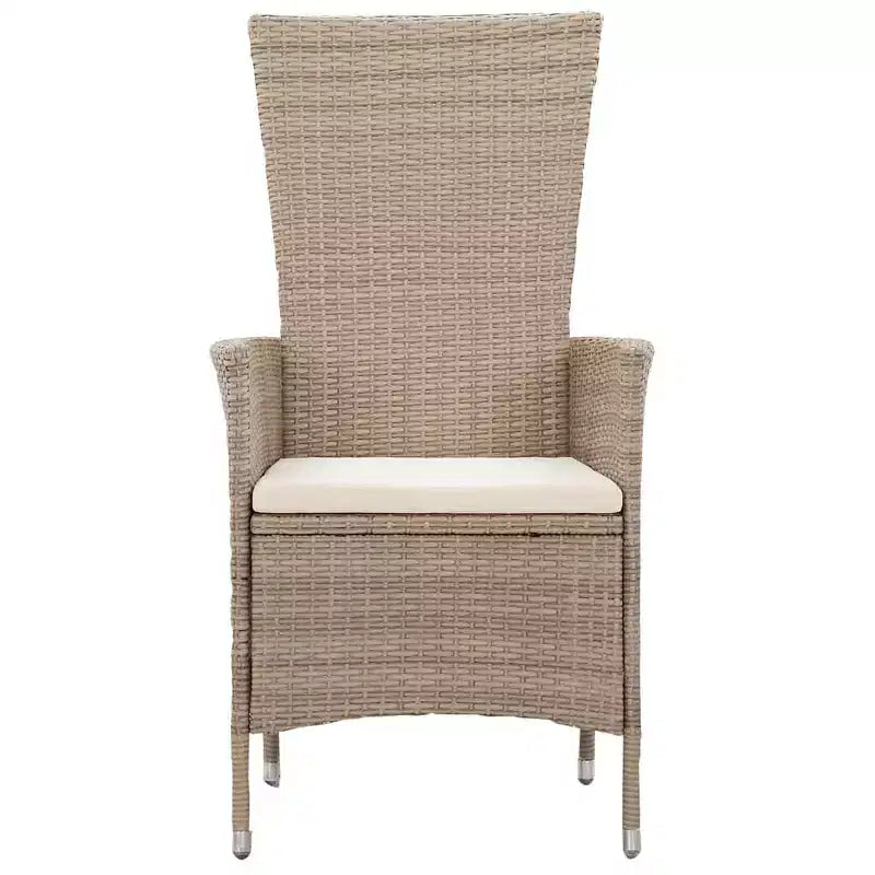 vidaXL Dining Set natural wood tone