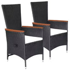 vidaXL Dining Set natural wood tone