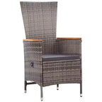 vidaXL Dining Set natural wood tone