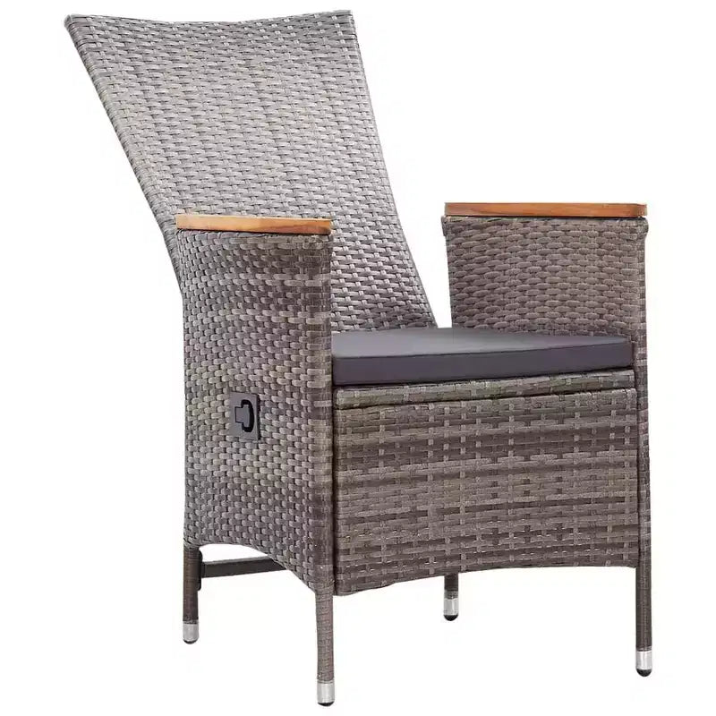 vidaXL Dining Set natural wood tone