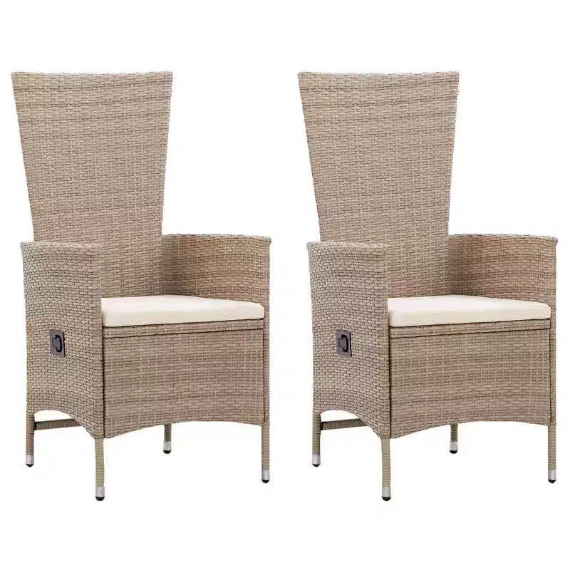 vidaXL Dining Set natural wood tone