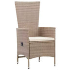 vidaXL Dining Set natural wood tone