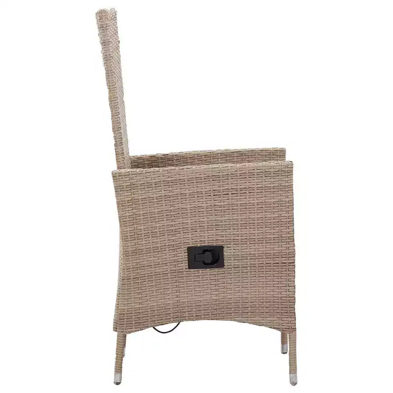 vidaXL Dining Set natural wood tone
