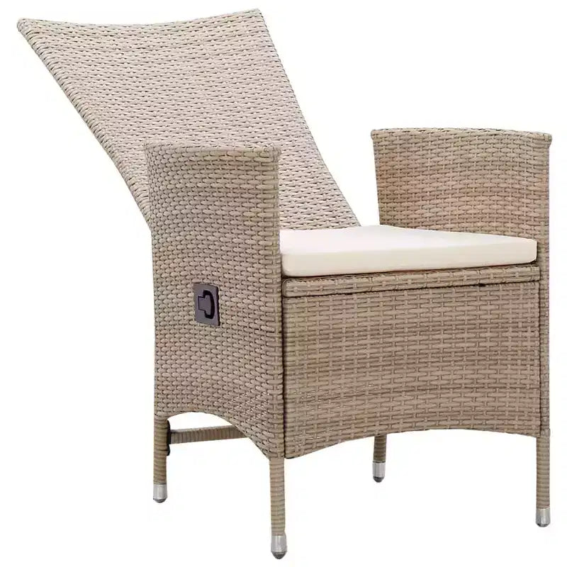 vidaXL Dining Set natural wood tone