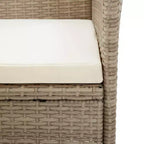 vidaXL Dining Set natural wood tone