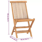 vidaXL Salon de jardin en bois naturel