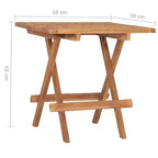 vidaXL Salon de jardin en bois naturel