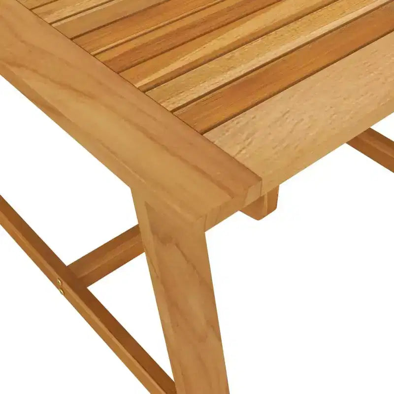 vidaXL Desk Solid acacia wood Medium Durable Garden Dining Set