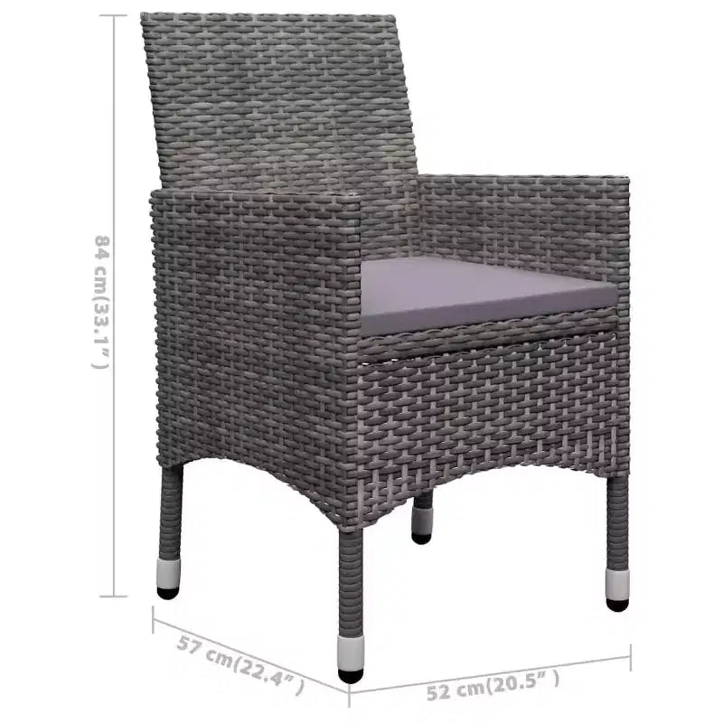 vidaXL Desk Solid acacia wood Medium Durable Garden Dining Set