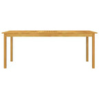 vidaXL Ensemble repas de jardin Bois d'acacia massif Housses amovibles