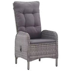 vidaXL Ensemble repas de jardin Bois d'acacia massif Housses amovibles