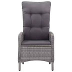vidaXL Ensemble repas de jardin Bois d'acacia massif Housses amovibles