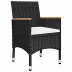 vidaXL Ensemble de salle à manger Table : Chaises : Coussins :