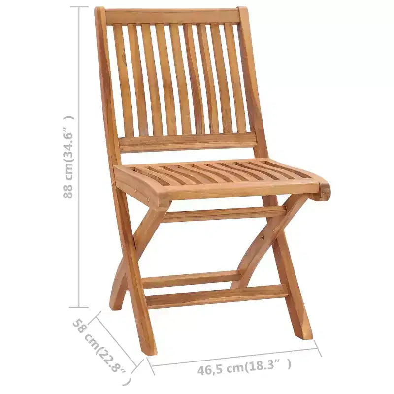 vidaXL Salon de jardin Teck massif finement poncé Marron chaud